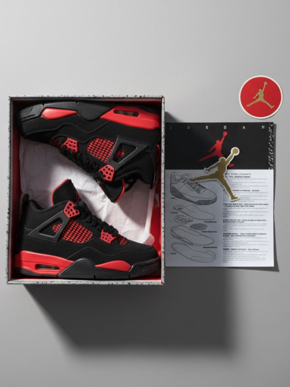 Jordan Retro Black and Red Sneakers